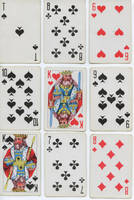 playing cards scan with kings