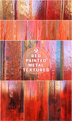 Red Painted Metal Texture Pack by synesthesea