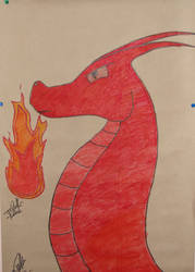 Dragon and FLame_Colored UGH