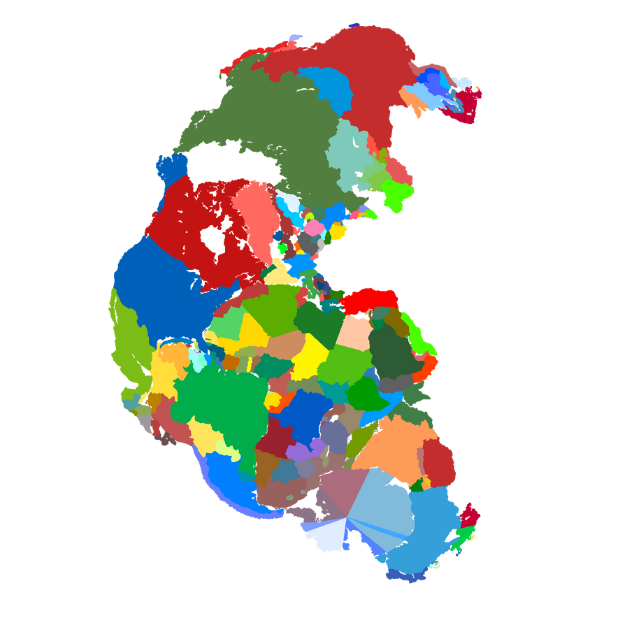 Another Pangea map I made by spinnerabc on DeviantArt