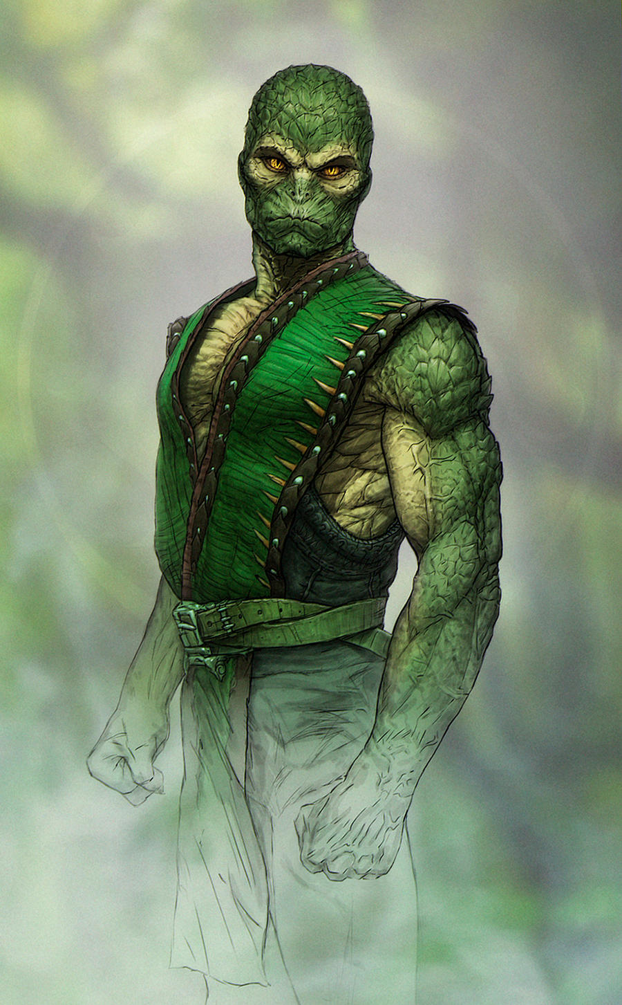 Reptile (Mortal Kombat Tribute) by SanyLebedev on DeviantArt