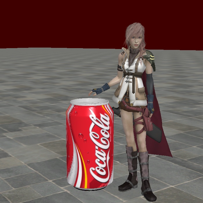 Lightning with coca-cola