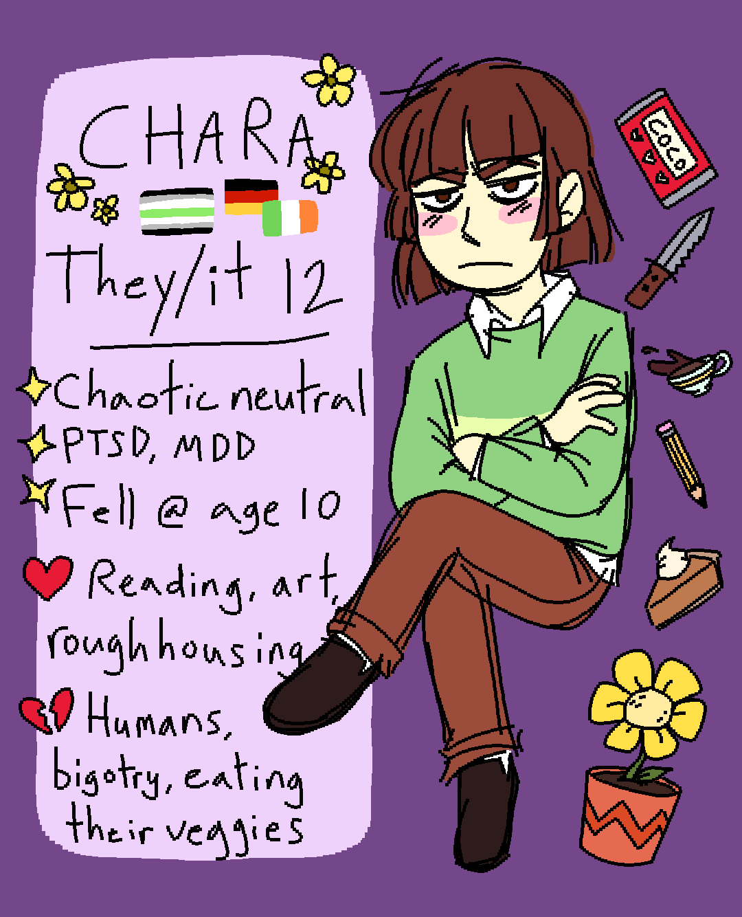 Undertale Chara lore, gender, age, and relationships