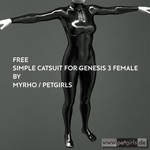 Free (simple) Catsuit for Genesis 3 female.