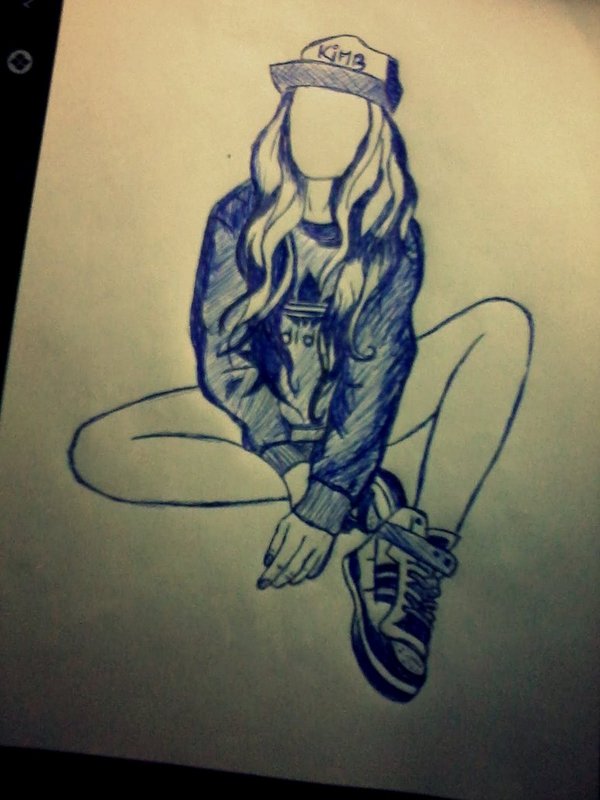 Adidas Girl Sketch. by on DeviantArt