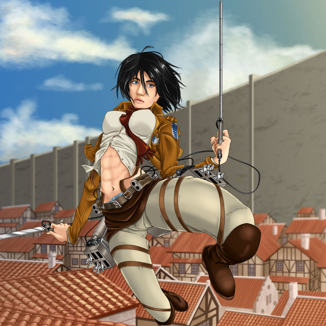 Mikasa Ackerman By Ichi1985 On DeviantArt mikasa-ackerman-by-ichi1985-on-deviantart