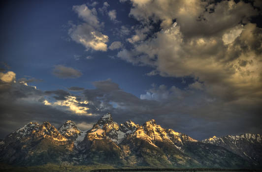 The Golden Grand Tetons.