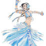 Blue Tribal Belly Dancer