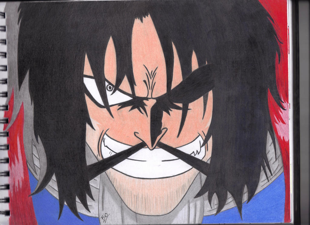 Gold Roger One Piece Drawing Colored By Biohazardisonline On Deviantart