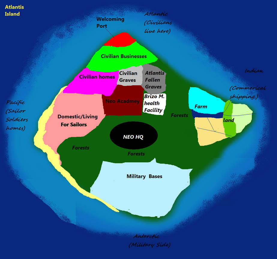 Atlantis Set Layout Map of Atlantis Overall by Kuroshi-tenshi on DeviantArt