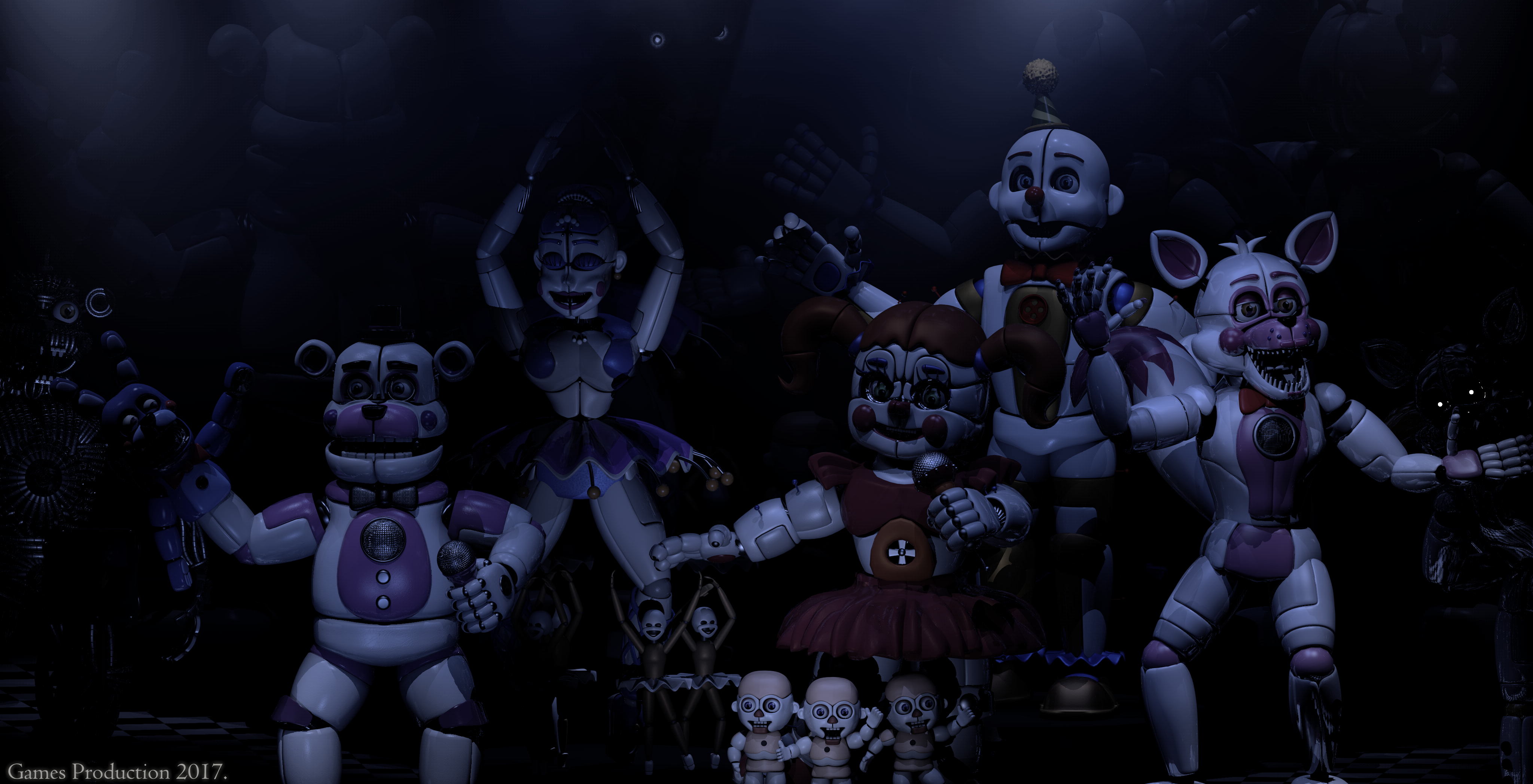 The Final Show - FNAF SL Wallpaper. by GamesProduction on DeviantArt