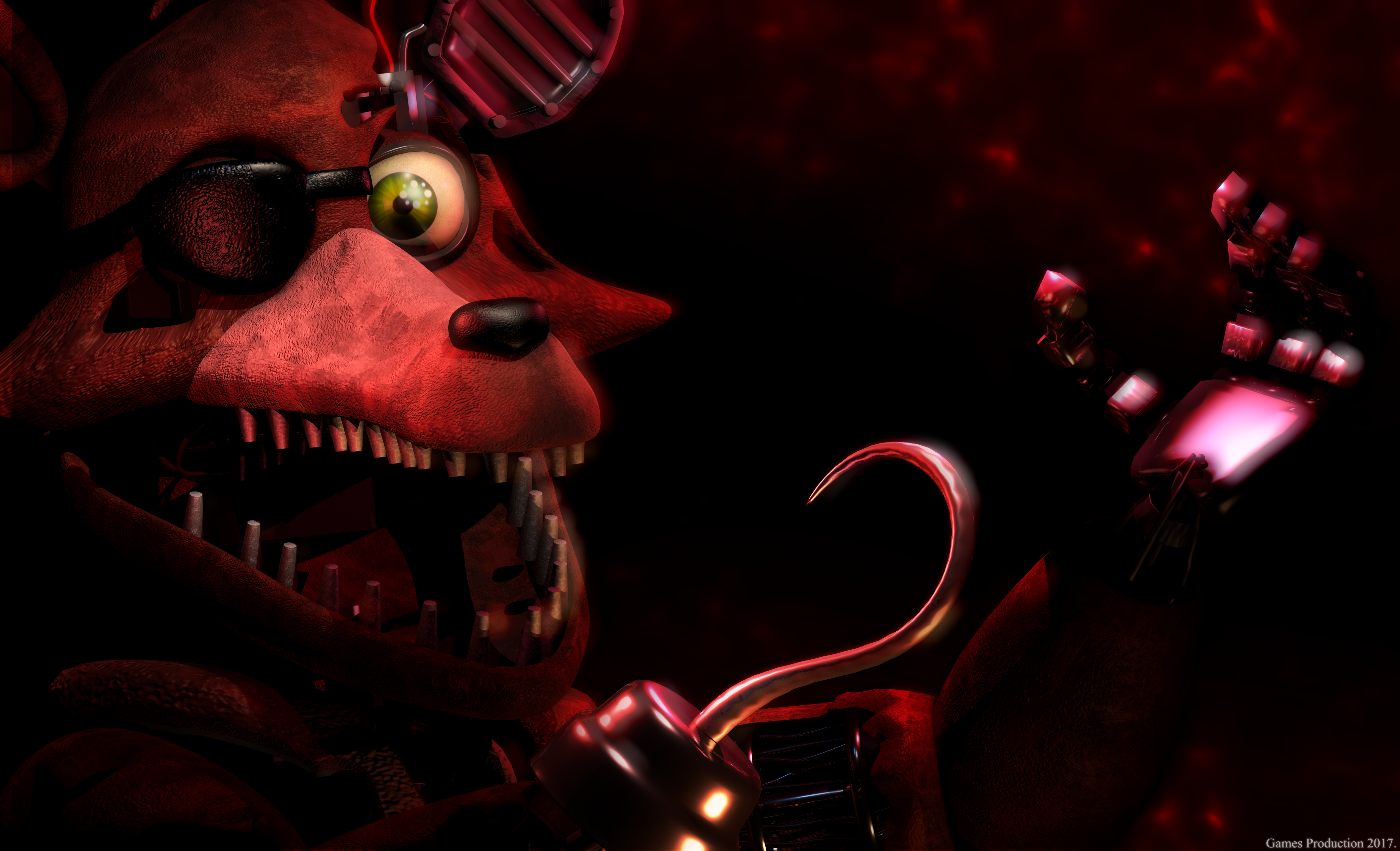 Download Fnaf Withered Foxy In Windows Wallpaper