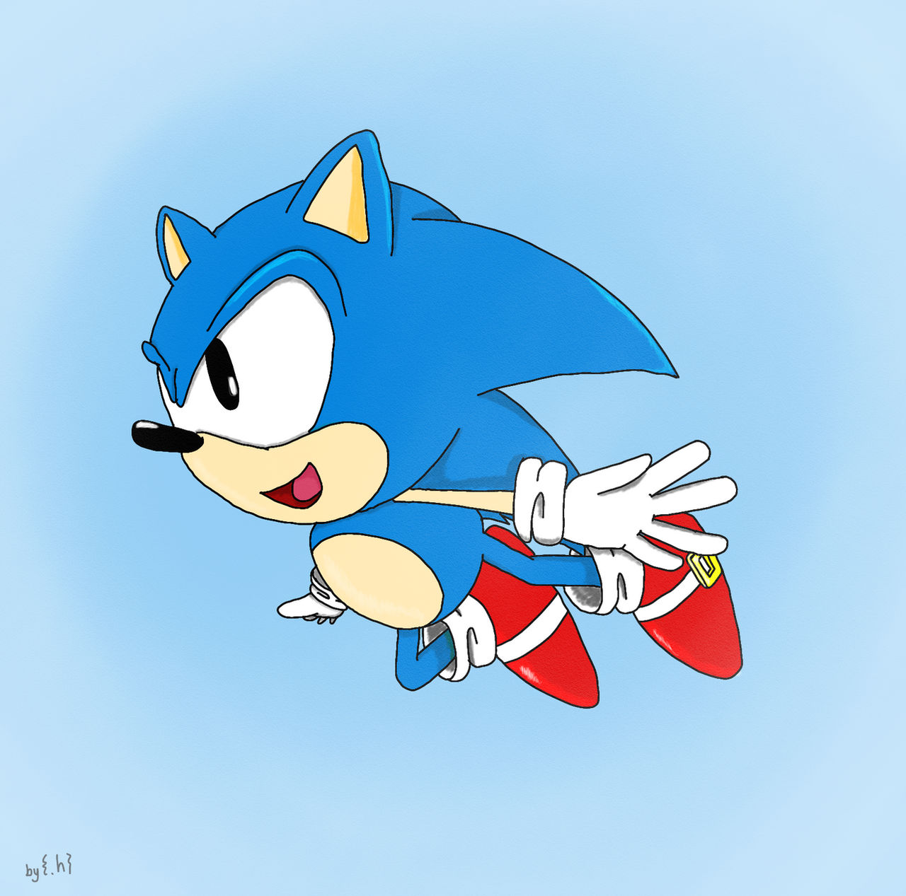 Classic Sonic by ScopeTheHyena on DeviantArt
