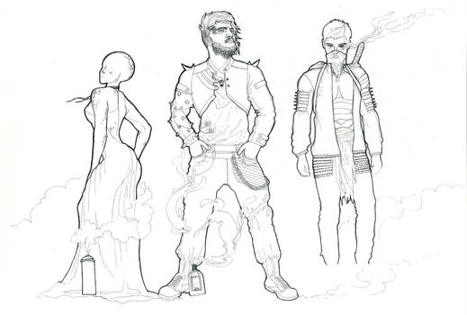 concept art of new characters for my universe.