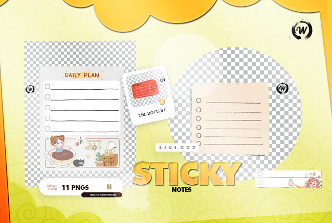 Sticky Notes (pack PNGS) by WabiSabiEdits on DeviantArt