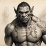 Male Orc with scars