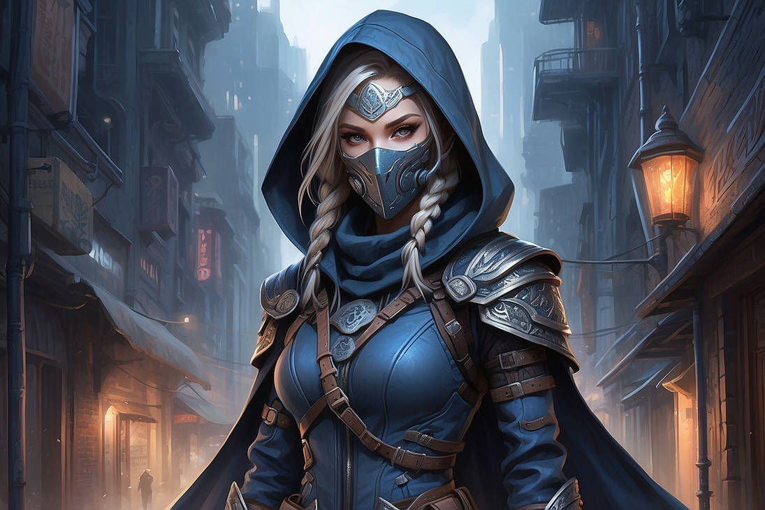 Masked Nr. 1 Female Assassin by AtlasHut on DeviantArt