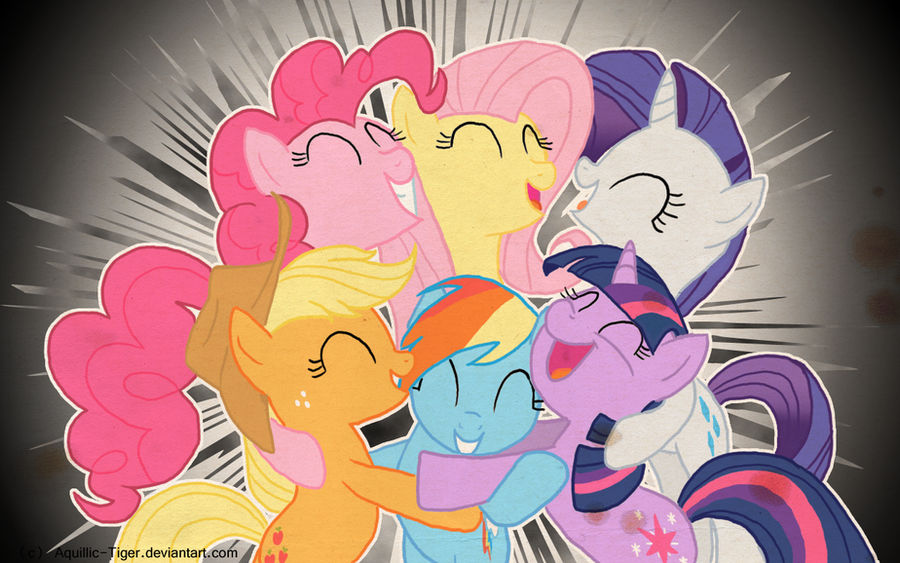 Mane Six .wallpaper. by Aquillic-Tiger on DeviantArt
