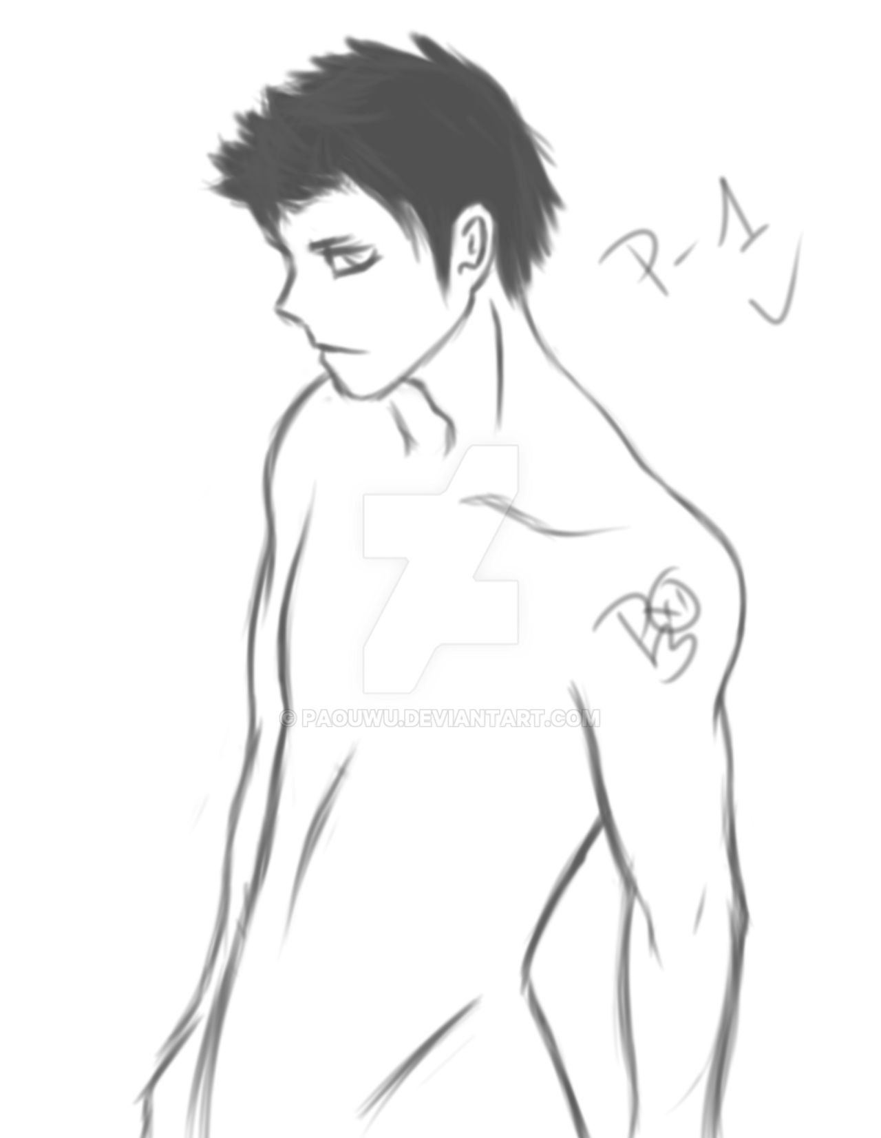 Boceto 3 (Hombre) by Paouwu on DeviantArt Boceto 3 (Hombre) by Paouwu on DeviantArt