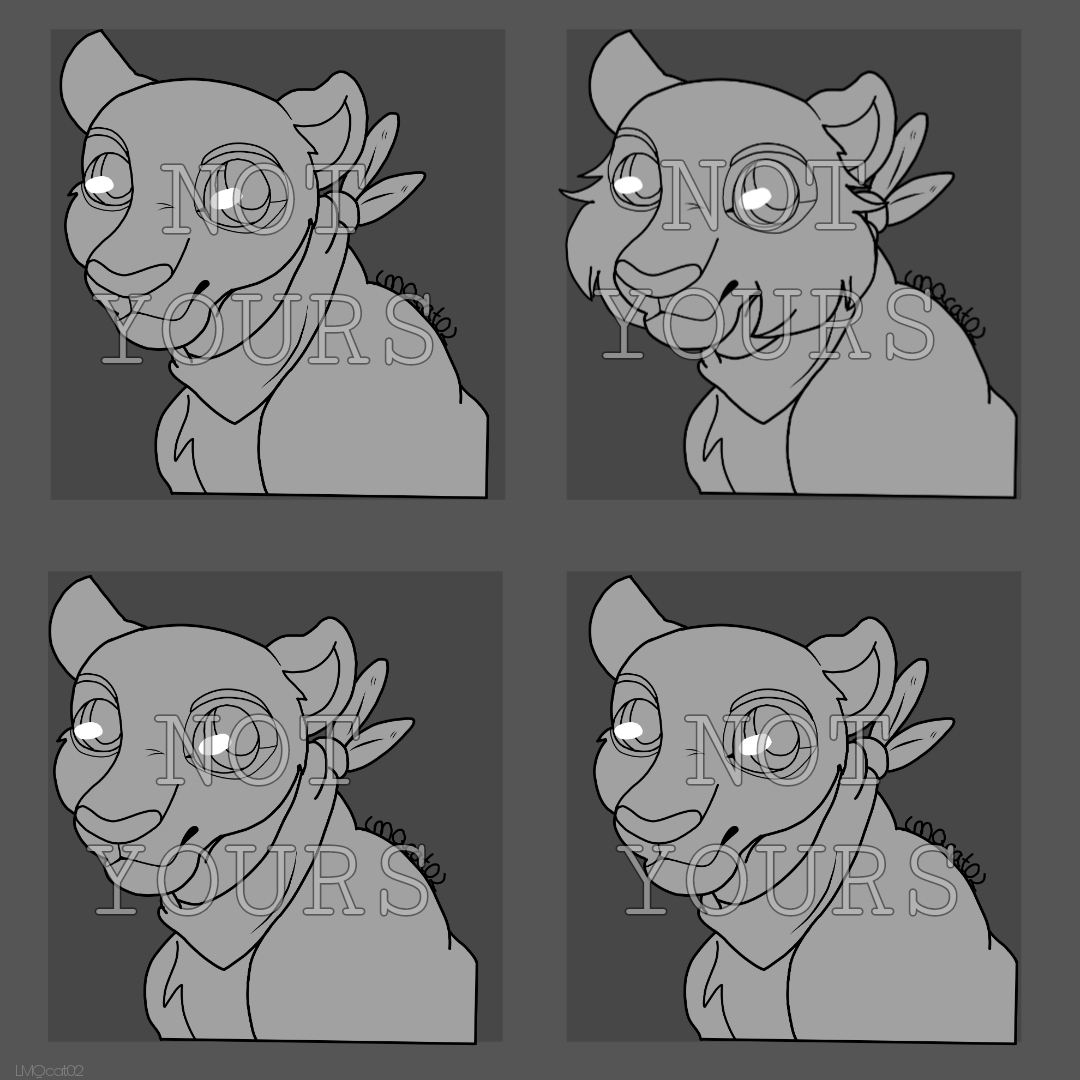 Ych bust feline lgbt+