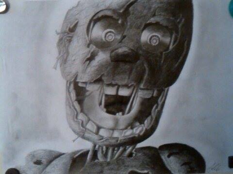Springtrap Death Screen Springtrap death screen by Nikikinka555 on DeviantArt