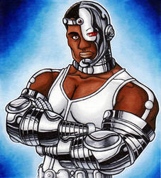 Cyborg Portrait Sketch Card (LowRes)