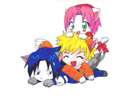 Chibi narufriends colord