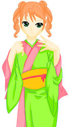 Kimono girl new