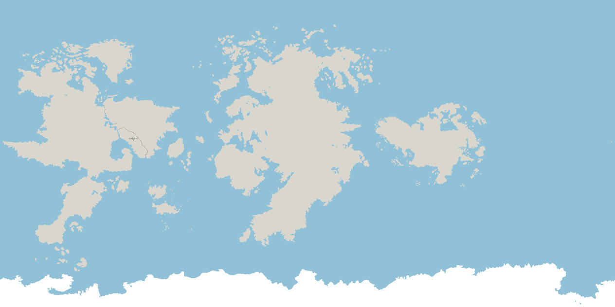 A fantasy world map based on Strangereal by someone1fy on DeviantArt