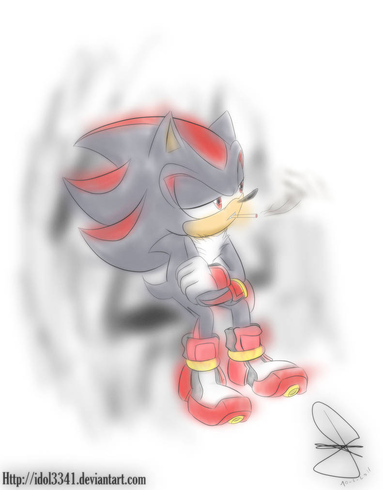 Shadow smoking by idolnya on DeviantArt