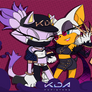 Blaze and Rouge KDA  cosplay
