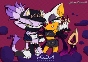 Blaze and Rouge KDA  cosplay