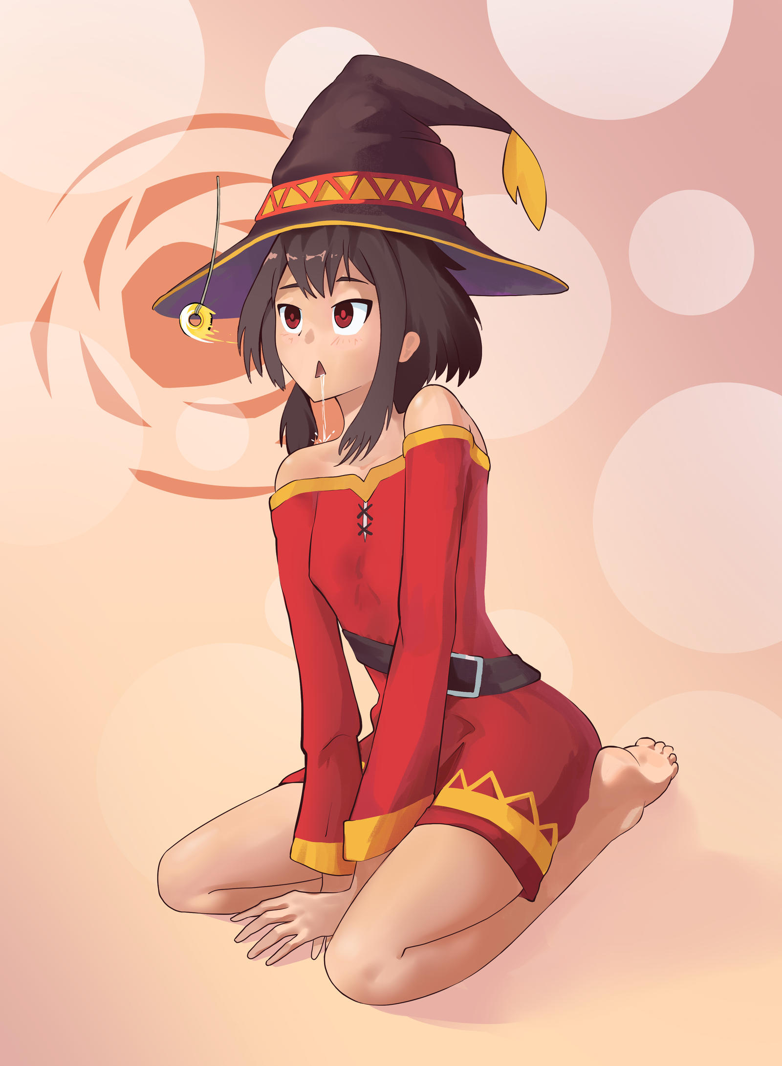 Megumin Hyperdistorted Megumin hypnotized by coin (3 versions) by GlatU on DeviantArt