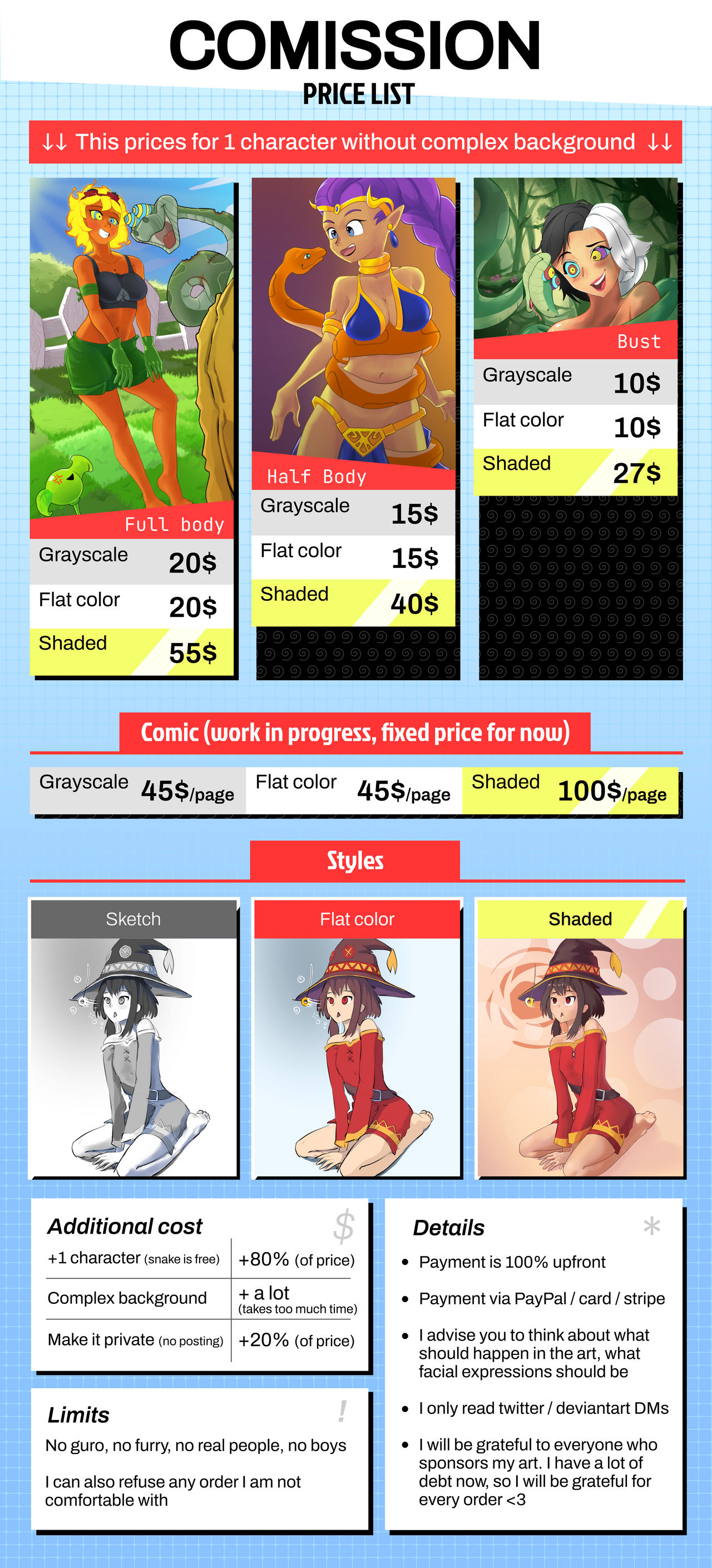 Price list by GlatU on DeviantArt Price list by GlatU on DeviantArt