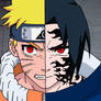 Naruto V. Sasuke-colored