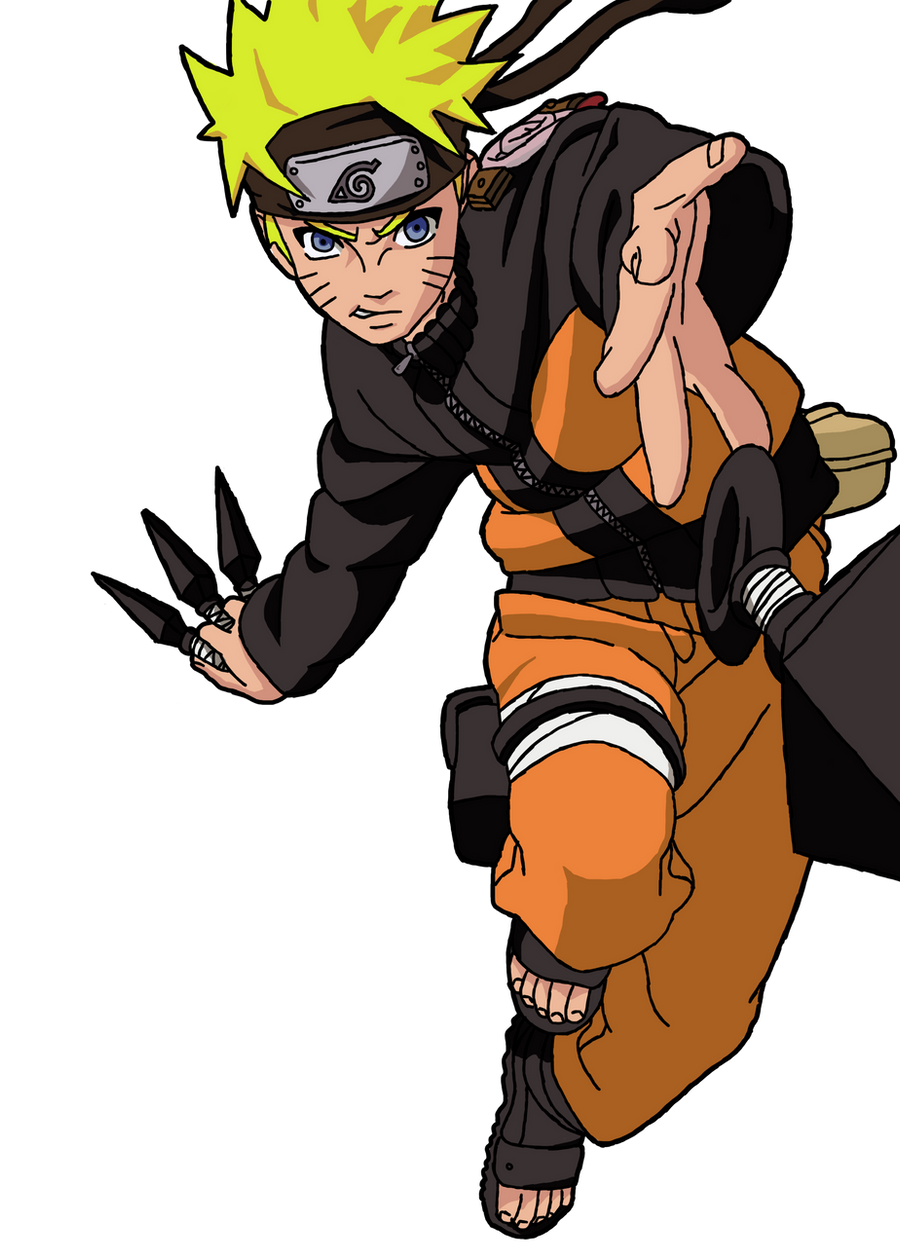 Naruto Kunai Throw - Colored by Madara-13 on DeviantArt