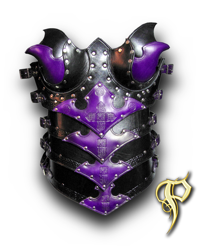 Purple Female Armored Corset