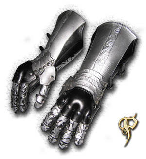 Black and Silver Gauntlets