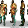 Medieval Aquaman Leather Armor Compiled View