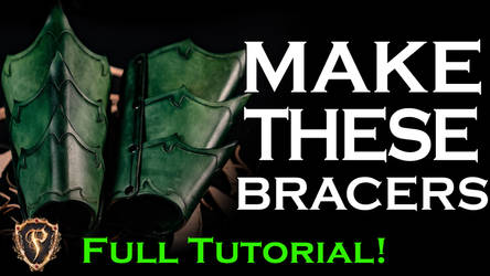How To Fantasy Leather Bracers - Video Tutorial