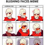 Blushing Faces Meme (fell)