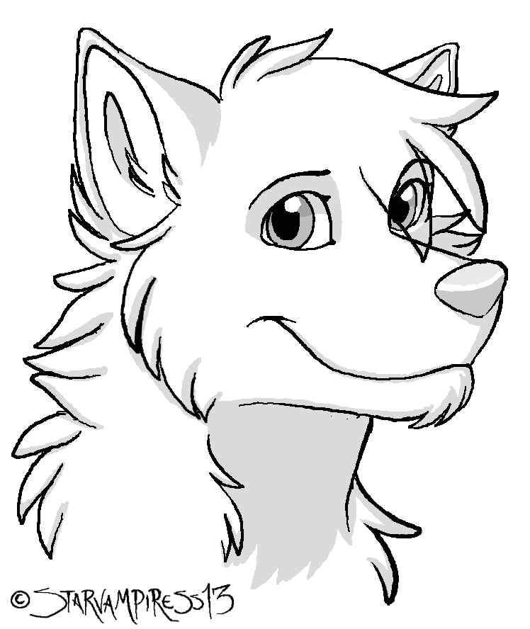 Free Cartoon Wolf Lineart 2 by StarVampiress13 on DeviantArt Free Cartoon Wolf Lineart 2 by StarVampiress13 on DeviantArt