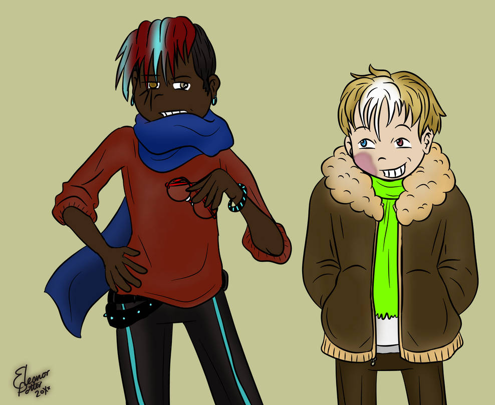 Error and Ink - Human buddies by TheNor on DeviantArt