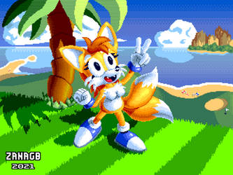 Tailsko in Emerald Hill Zone