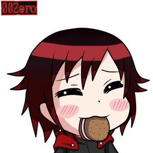 RWBY Ruby Ice Cream Cookie