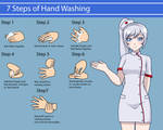 Hand Washing Lesson with Weiss by Zephylyne