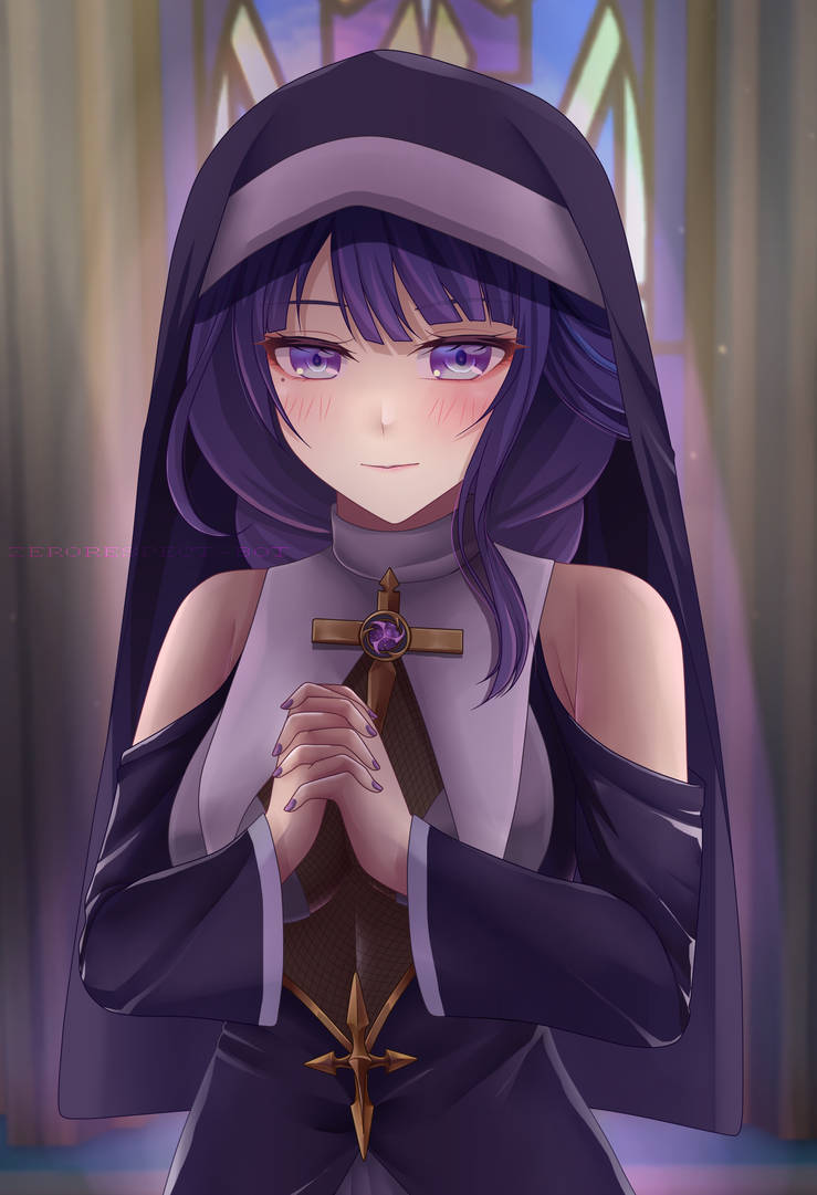 Genshin Raiden Nun by ZeroRespectBOT on DeviantArt