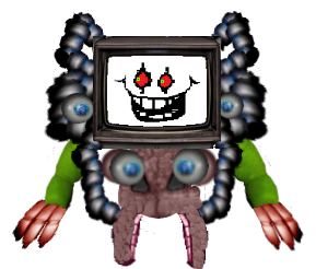 Flowey's TV face by Ludbro on DeviantArt