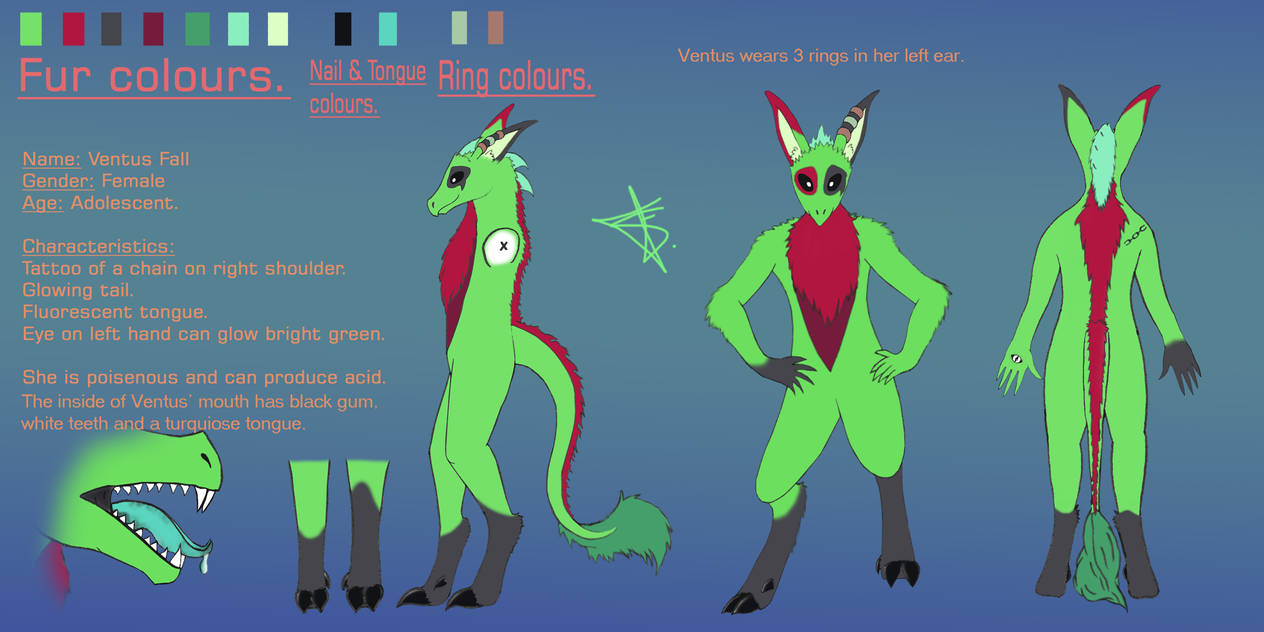 Anthro Ventus reference sheet by Ventus-Fall