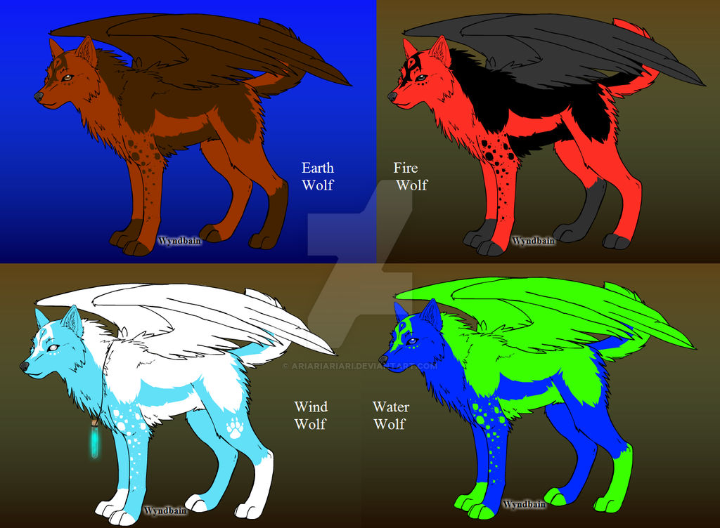 Element Wolves by AriAriAriAri on DeviantArt